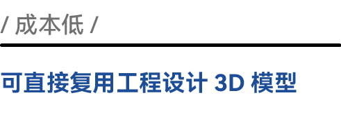 成本低可直接复用工程设计3D模型